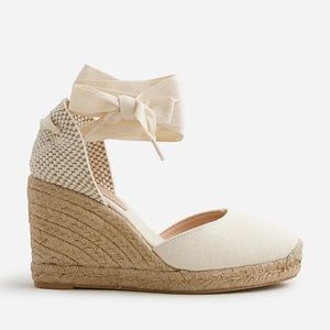 J Crew lace-up high-heel espadrilles